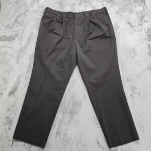 Dockers Pants Mens 42 X 30 Gray D3 Signature Classic Fit Pleated Cotton Office